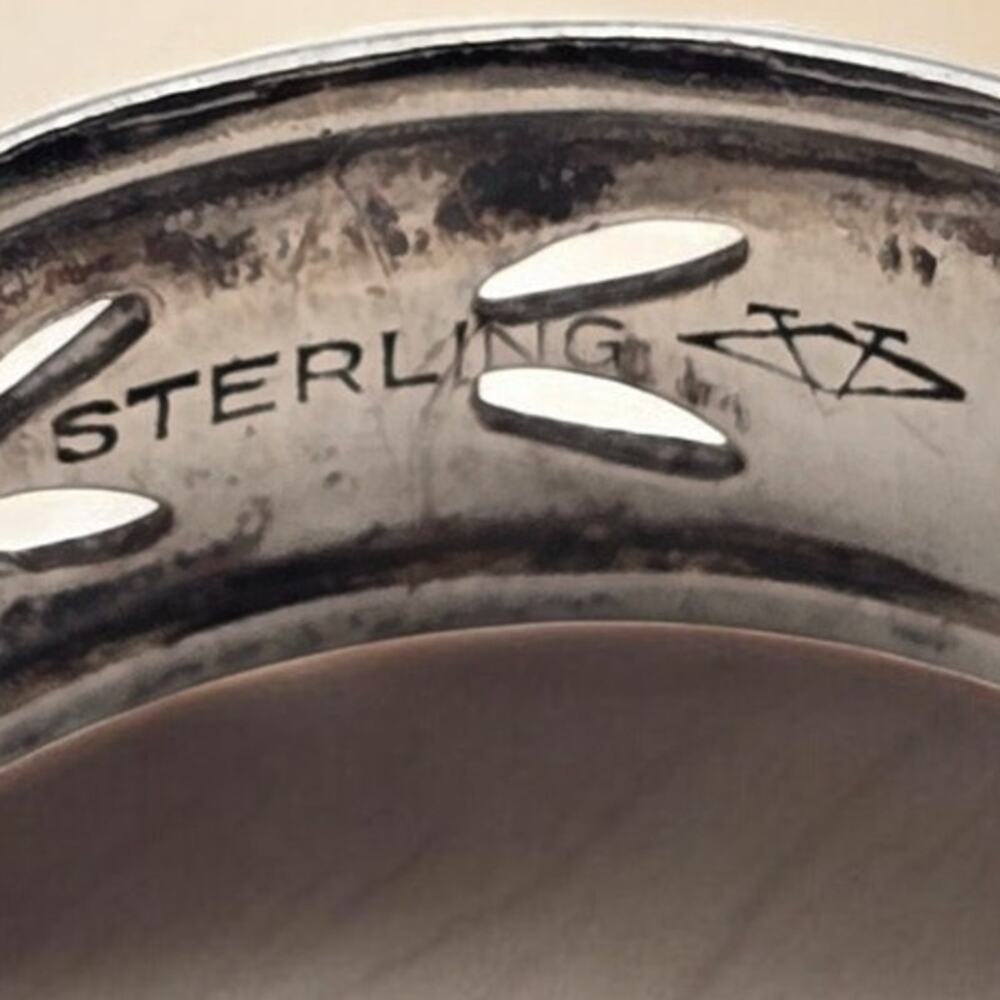 Twisted Scrollwork Ring Size 9 Sterling Silver – Celtic Inspired Band - Picture 6 of 6